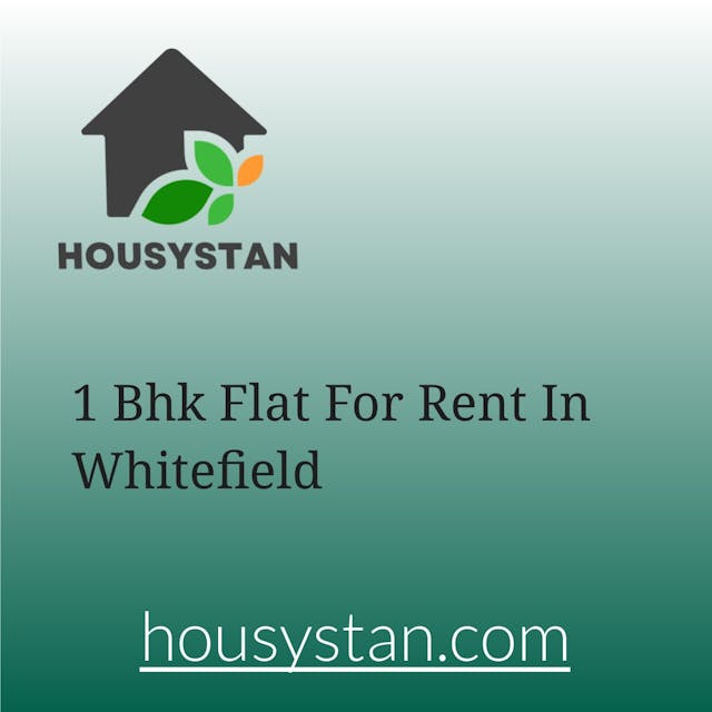 1 Bhk Flat For Rent In Whitefield