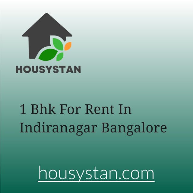 1 Bhk For Rent In Indiranagar