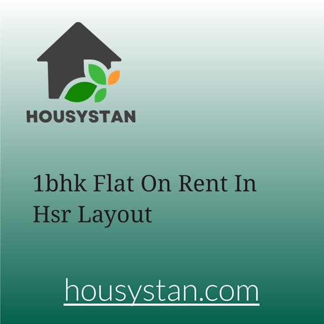1bhk Flat On Rent In Hsr Layout