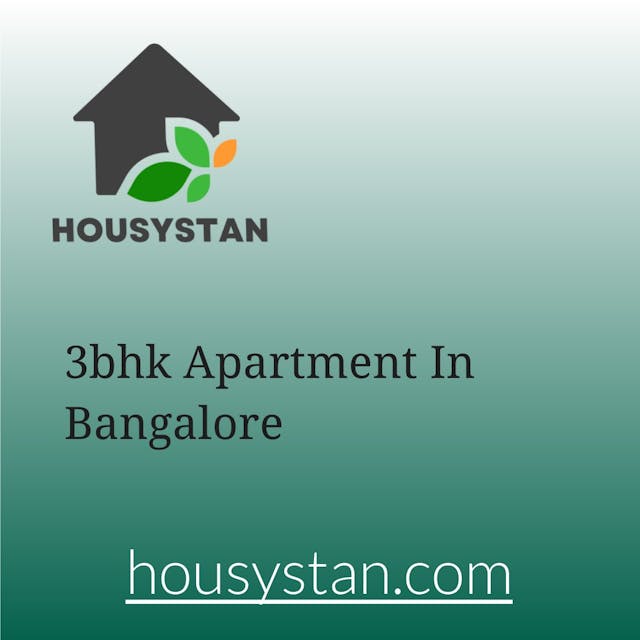 3bhk Apartment In Bangalore