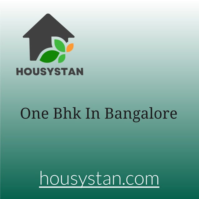 One Bhk In Bangalore