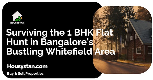 Surviving the 1 BHK Flat Hunt in Bangalore's Bustling Whitefield Area