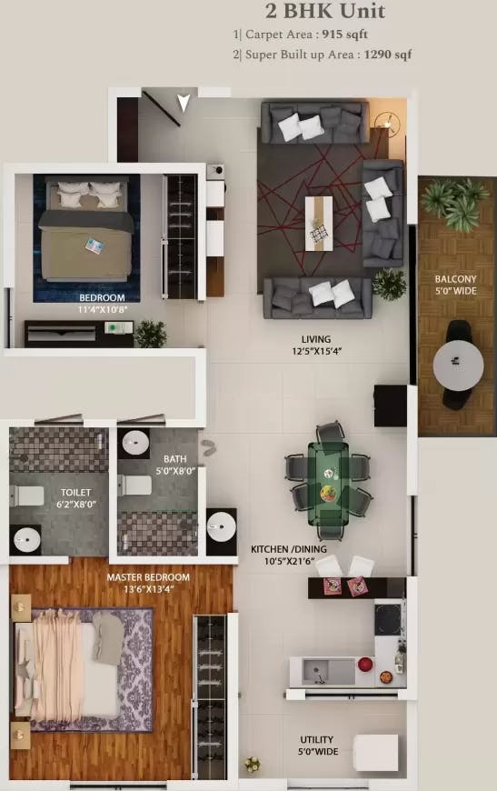 Floor plan for Aakar Acropolis
