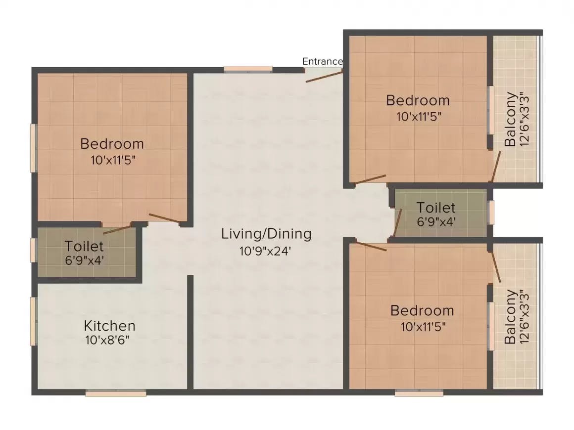 Floor plan for Devi Homes