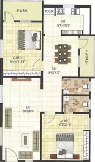 Floor plan for Divine Allura