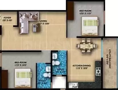 Floor plan for Ds max Sankalp Manor