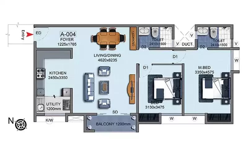 Floor plan for Gopalan Aqua