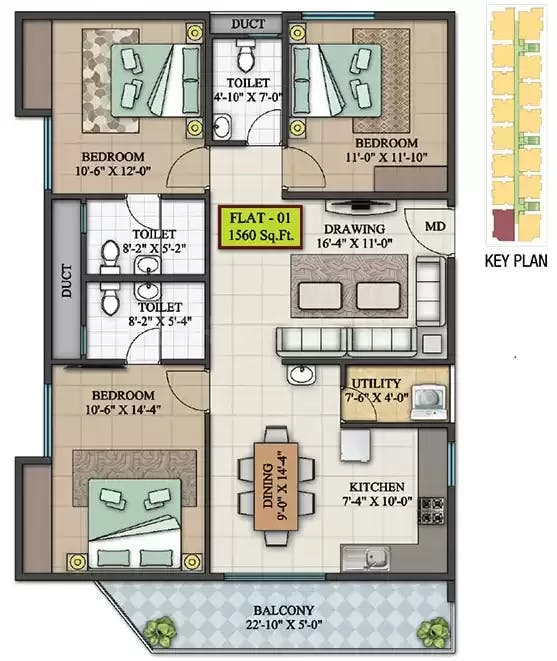 Floor plan for LVS Heights