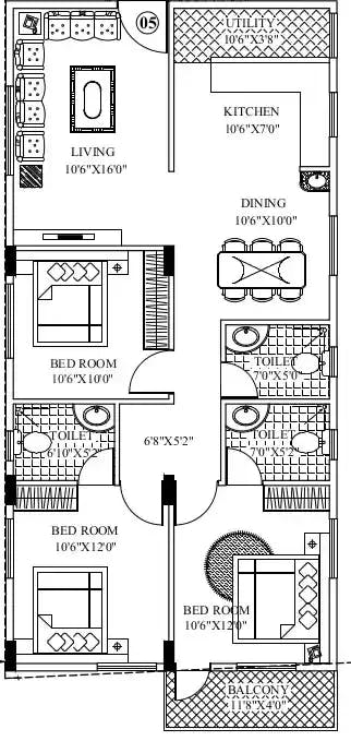 Floor plan for Mashri Prajavani