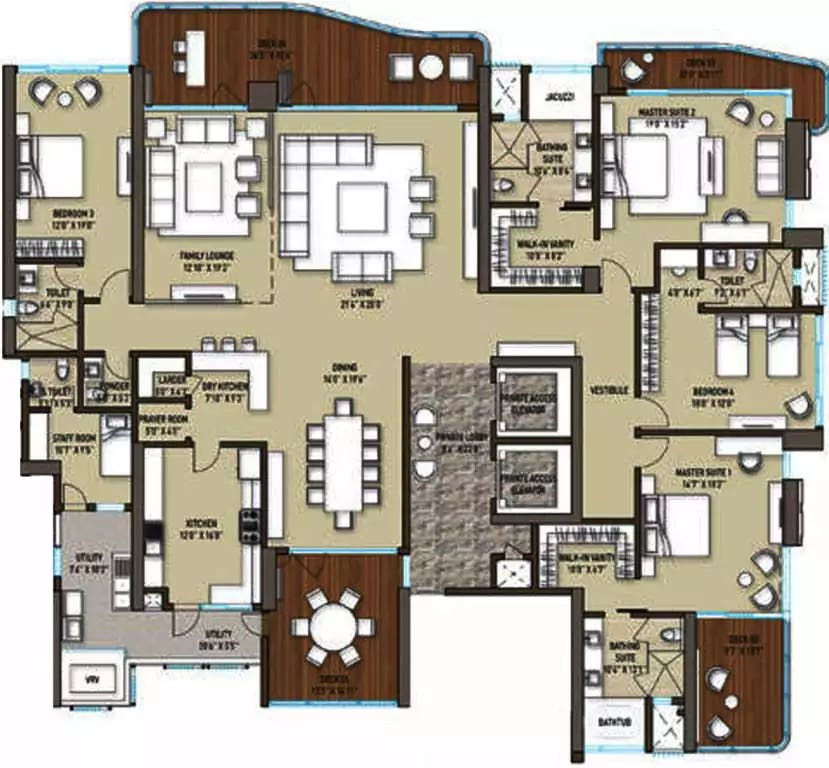 Floor plan for Phoenix Kessaku