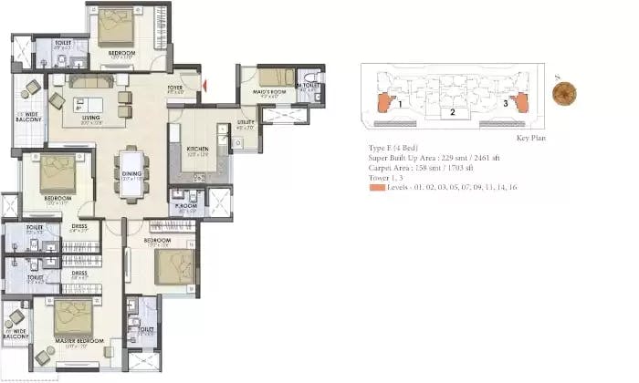 Floor plan for Prestige Pinewood