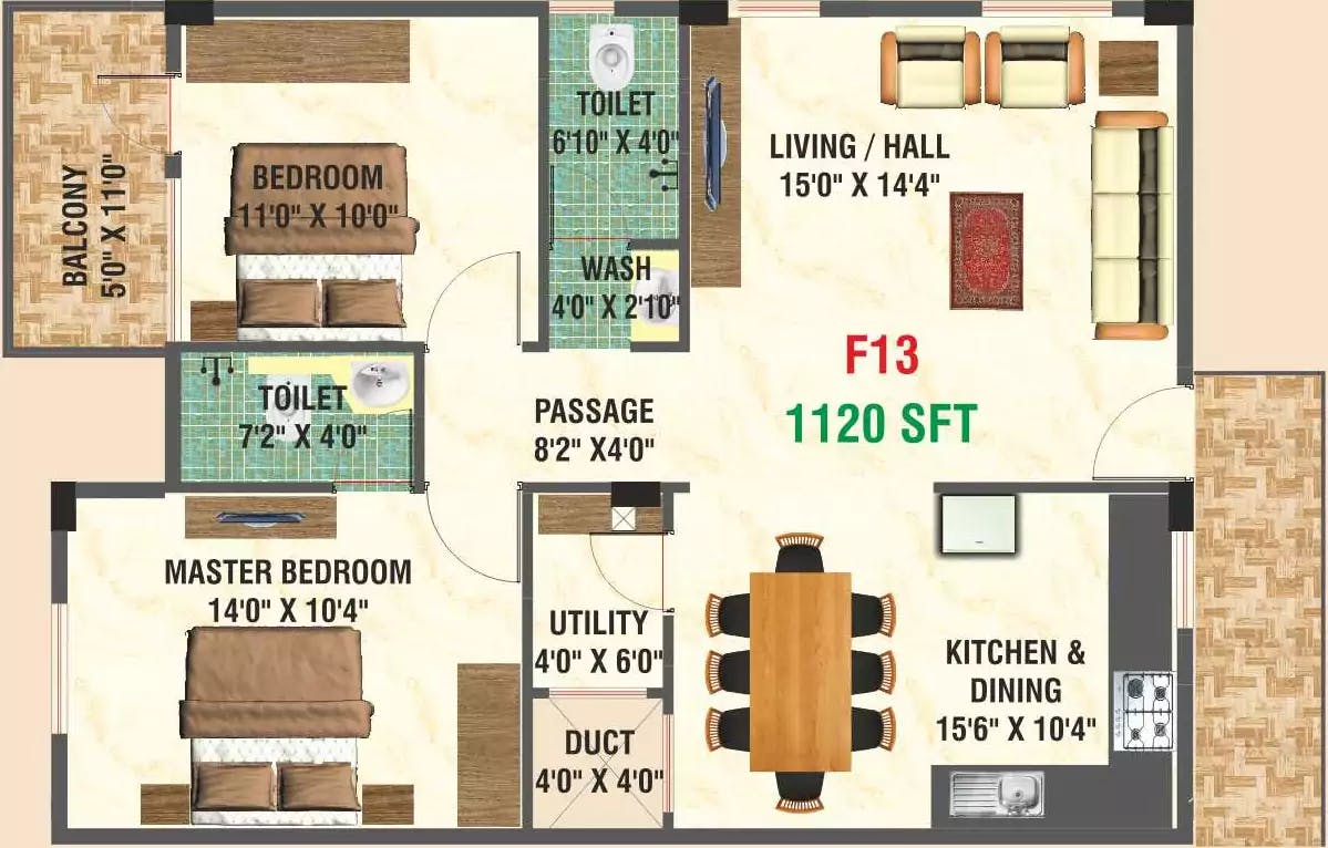 Floor plan for Shrishti Enclave