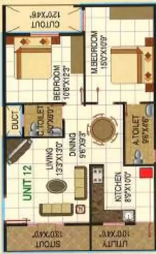 Floor plan for Surya Spaces