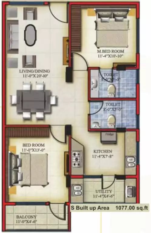Floor plan for Span Krishna