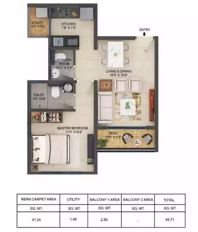 Floor plan for Image Yahavi Tower 3 Teak