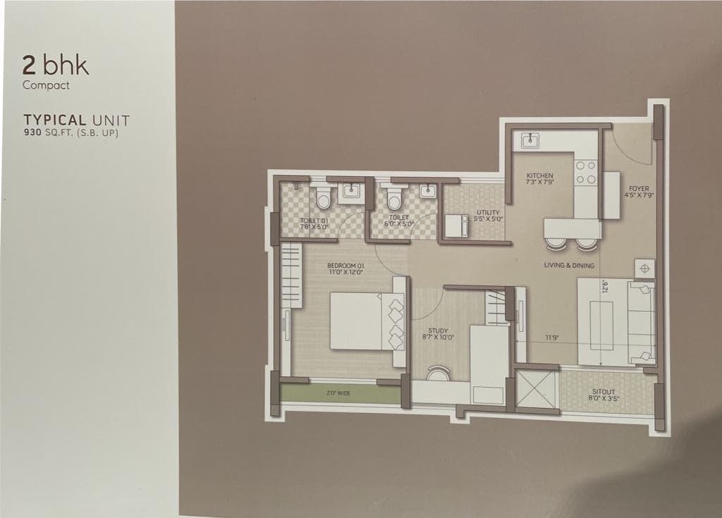 Floor plan for Goyal Orchid Salisbury
