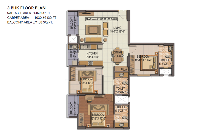 Floor plan for Shriram Summitt 
